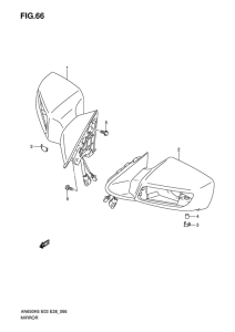 AN650 (ABS) Зеркало