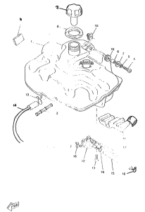 CW50RSP Топливный бак