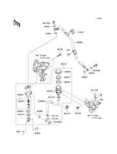 ZR1000 Задний торм цилиндр