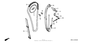 XR80R Цепь ГРМ
