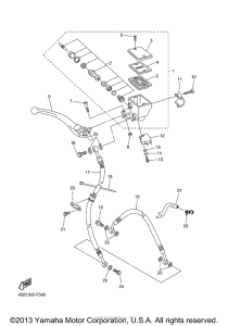 FZS6W Главный тормозной цилиндр