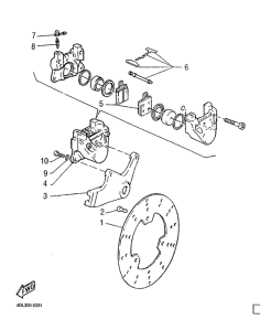 SZR660 Задний тормоз