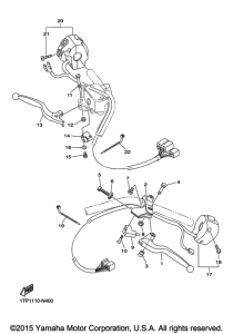 XVS950C Рулевые переключатели