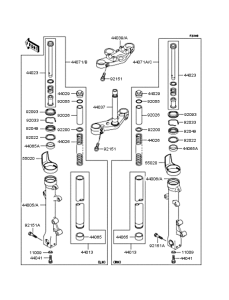 ZR400 Передняя вилка