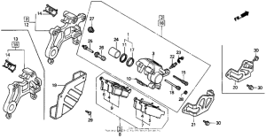 CR250R Задний суппорт