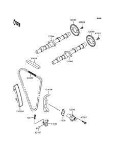 ZR400 Распредвал