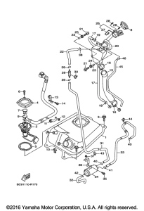 YW125 Топливный бак