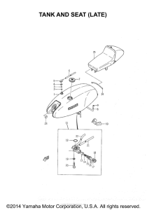 TD1B Fuel tank and seat late