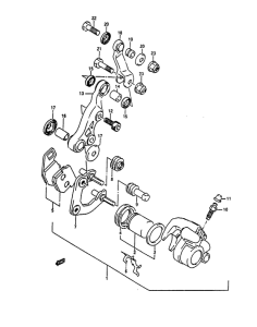 AH100 Передний суппорт