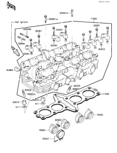 ZX750 Головка цилиндров