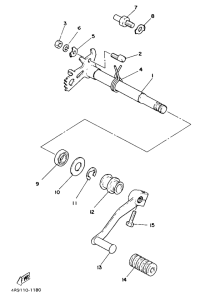 XT500 Переключение скоростей