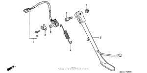 GL1500CD Подножка