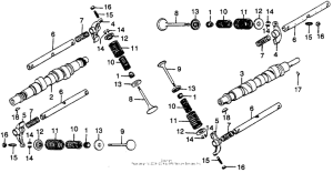 GL1000 Распределительный вал и клапана