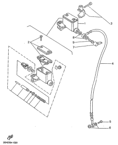 TDR125R Главный тормозной цилиндр