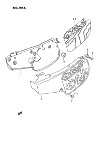 RM80 Обтекатель задний