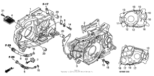 XR650L Картер двигателя