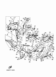 YZF-R3 Обтекатель 1