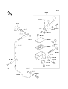 KLX250 Главный тормозной цилиндр