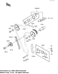 KL250 Camshafts / chain / tensioner