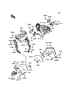 ZX1400 Обтекатель нижний