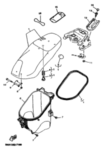 YN100 Сиденье
