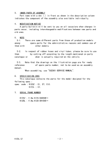 K125 Catalog preface