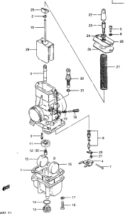 RM465 Carburetor assy