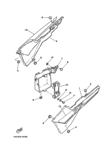 RZ125 Боковая крышка