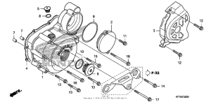  Крышка картера левая