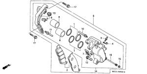 VF750C Передний суппорт