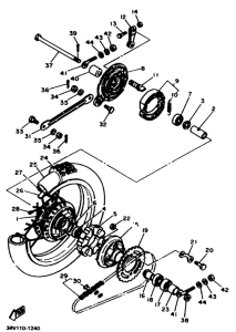 PW80 Переднее колесо