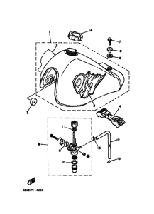 DT50LC DT50G Tank fuel