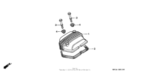 XR80R Крышка головки цилиндров