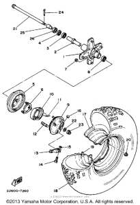 BW350U Переднее колесо