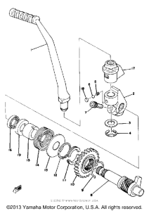 YZ100E Стартер