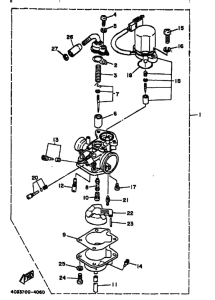 CY50 CY50F Carburetor assy