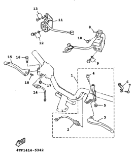XC125 Interruptor de manija . palanc