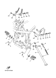 XG250 ｽﾀﾝﾄﾞ & ﾌｰﾄﾚｽﾄ