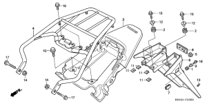 XR125 Заднее крыло