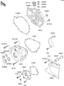 ER500 Крышки двигателя