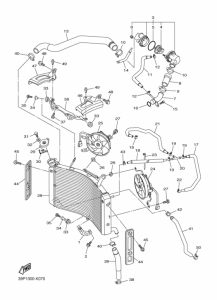 FZ8-NA Радиатор и шланг