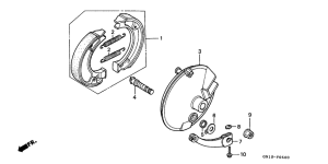 XR80R Передний тормоз