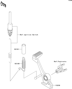 ZR1000 Педаль тормоза