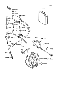 ZX400 Катушка зажигания