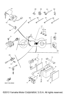 XVS650A Электрика