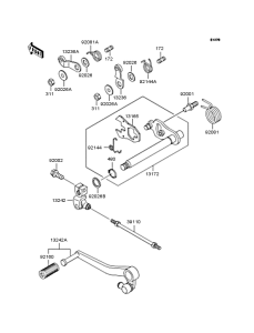 ZR1100 Механизм переключения передач
