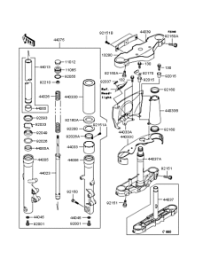 VN1500 Передняя вилка