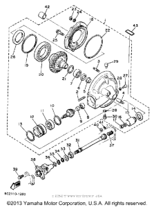 XJ650RJ Ведущий вал