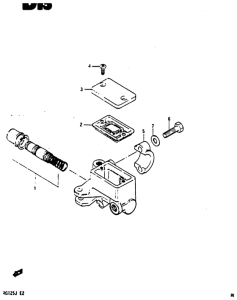 RG125 Передний тормозной цилиндр