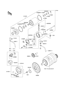 EX250 Starter motor(f15 / f16)